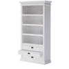 Charlen Distressed White Bookcase /Kitchen Buffet  | Fully Assembled
