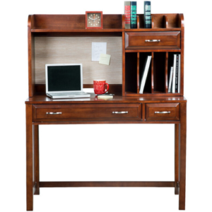 PlasenciaBay Cherry Desk with Hutch