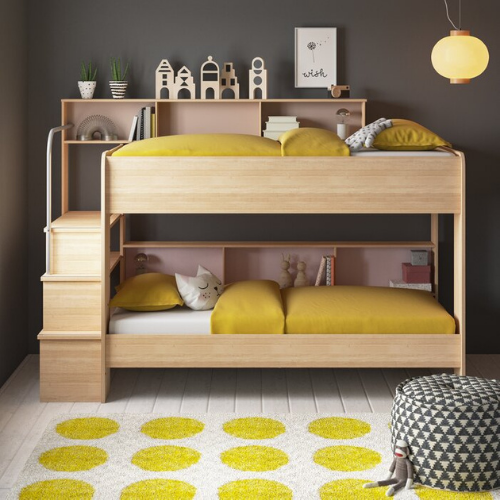 Porto CristoEuropean Single 90 x 200cm Bed with Shelves - Porto CristoEuropean Single (90 x 200cm) Bed with Shelves