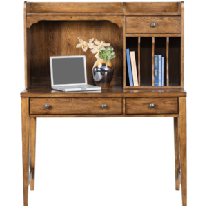 Portugalete Rustic Oak Desk with Hutch