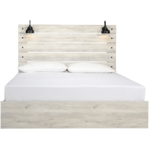 RubíWhitewash Queen Panel Bed