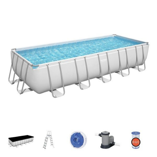 57270 28 - Bestway Metal frame swimming pool above ground Power Steel 6.40mx2.74mx1.32m - No: 5611Z