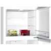 Bosch Serie | 4 free-standing fridge-freezer with freezer at top186 x 70 cm Stainless steel look KDN55NL2E8