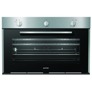 Gorenje Gas oven 90 cm with gas grill, stainless steel BOG922E00FX