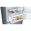 BOSCH Serie | 4 free-standing fridge-freezer with freezer at bottom 186 x 70 cm Stainless steel look KGN46XL3E8