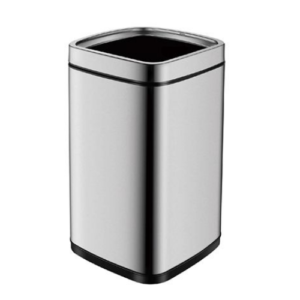 Outdoors Dustbin Stainless Steel 9L Metallic Silver