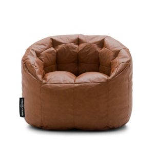 Luxury Leather Beanbag Chair 90 x 90 cm by bean2go