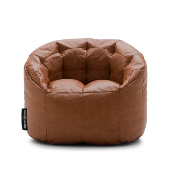 Luxury Leather Beanbag Chair 90 x 90 cm by bean2go