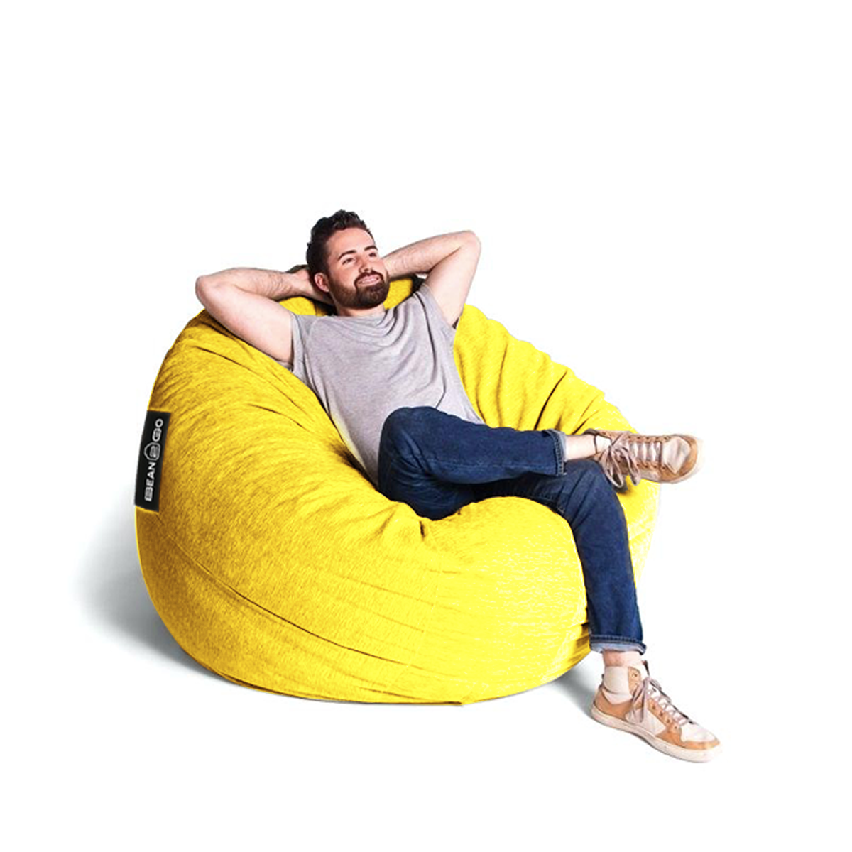 6223008411478 - Giant Fabric BeanBag 115 x 90 cm by bean2go - Available with different colors