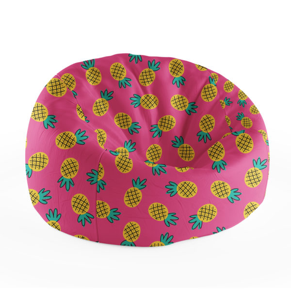 Grand Fabric Pattern 95 x 75 cm Beanbag by Bean2go – Pineapple