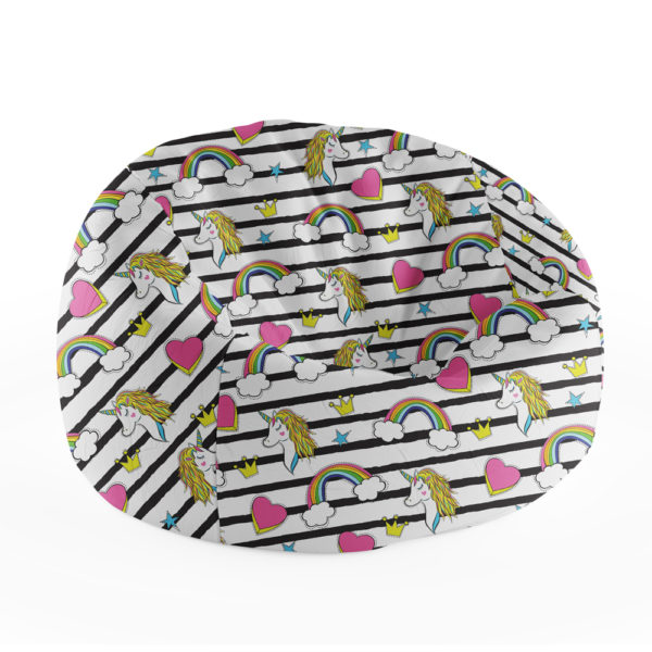 Grand Fabric Pattern 95 x 75 cm Beanbag by Bean2go – Unicorn
