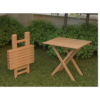 Outdoor wooden set – table + 2 chair