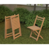 Outdoor wooden set – table + 2 chair