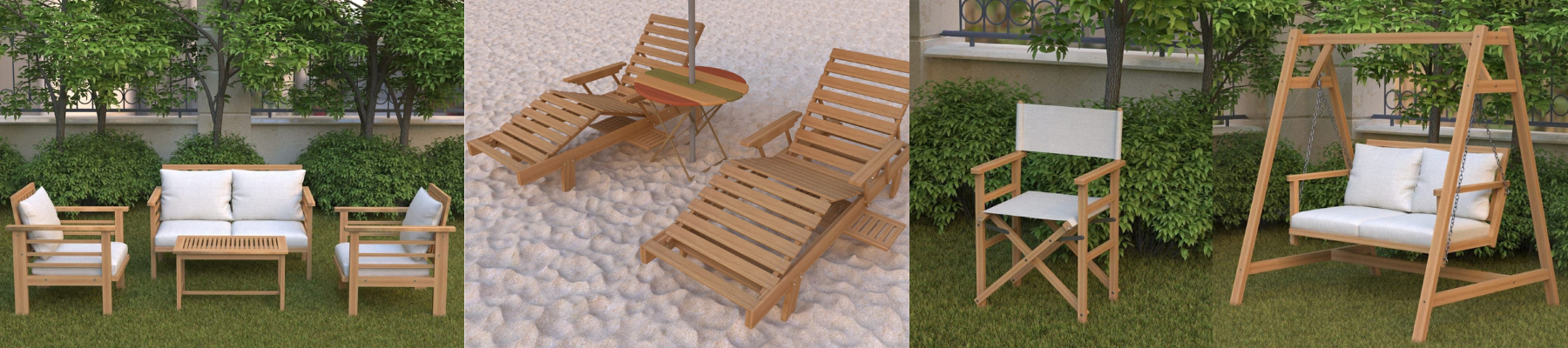 Wooden Outdoor furniture furniture ideal - Wood Outdoor Furniture