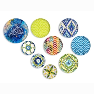 Decoupage Wall Art Islamic Design – 9 Piece Set