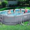 Bestway Power Steel Oval Pool Set 4.88m x 3.05m x 1.07m no. 56448