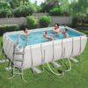 Bestway Power Steel Rectangular Pool Set 4.12m x 2.01m x 1.22m  no. 56456