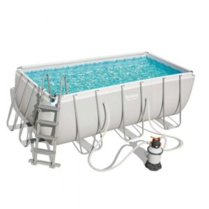 Bestway Power Steel Rectangular Pool Set 4.12m x 2.01m x 1.22m no.56457