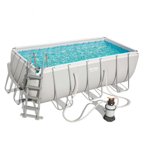 56457 600x600 1 - Bestway Power Steel Rectangular Pool Set 4.12m x 2.01m x 1.22m no.56457