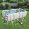 Bestway Power Steel Rectangular Pool Set 4.12m x 2.01m x 1.22m no.56457