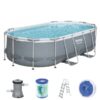 Bestway Powersteel Oval Pool Set 4.27m x 2.50m x 1.00m no. 56620