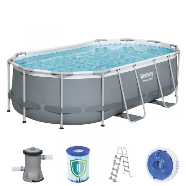 56620 01 600x600 1 - Bestway Powersteel Oval Pool Set 4.27m x 2.50m x 1.00m no. 56620