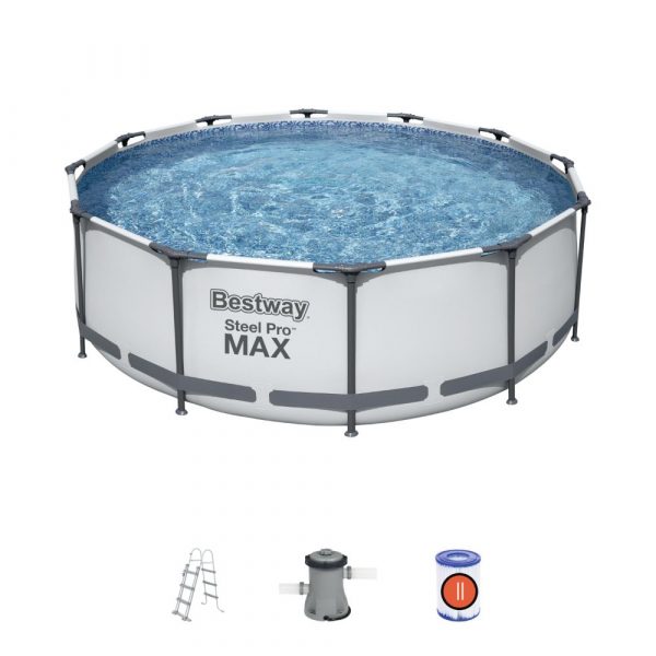 Bestway AGP set 12ftx39.5in Steel Pro MAX 56418@56418FR@56418GB@56418GS 600x600 1 - Bestway Pool Set Steel Pro Max 366X100CM