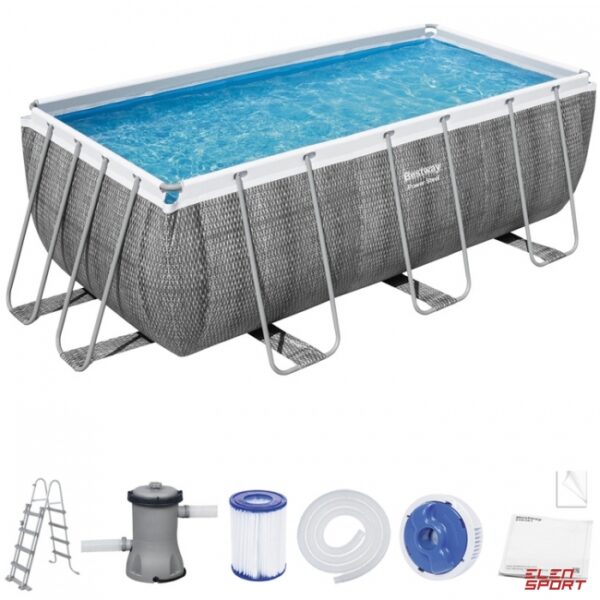 Bestway Frame Pool 412X201X122 Rattan 10In1 56722