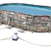 Bestway Power Steel Above Ground Swimming Pool Oval Set 610x366x122 Cm – No:56719