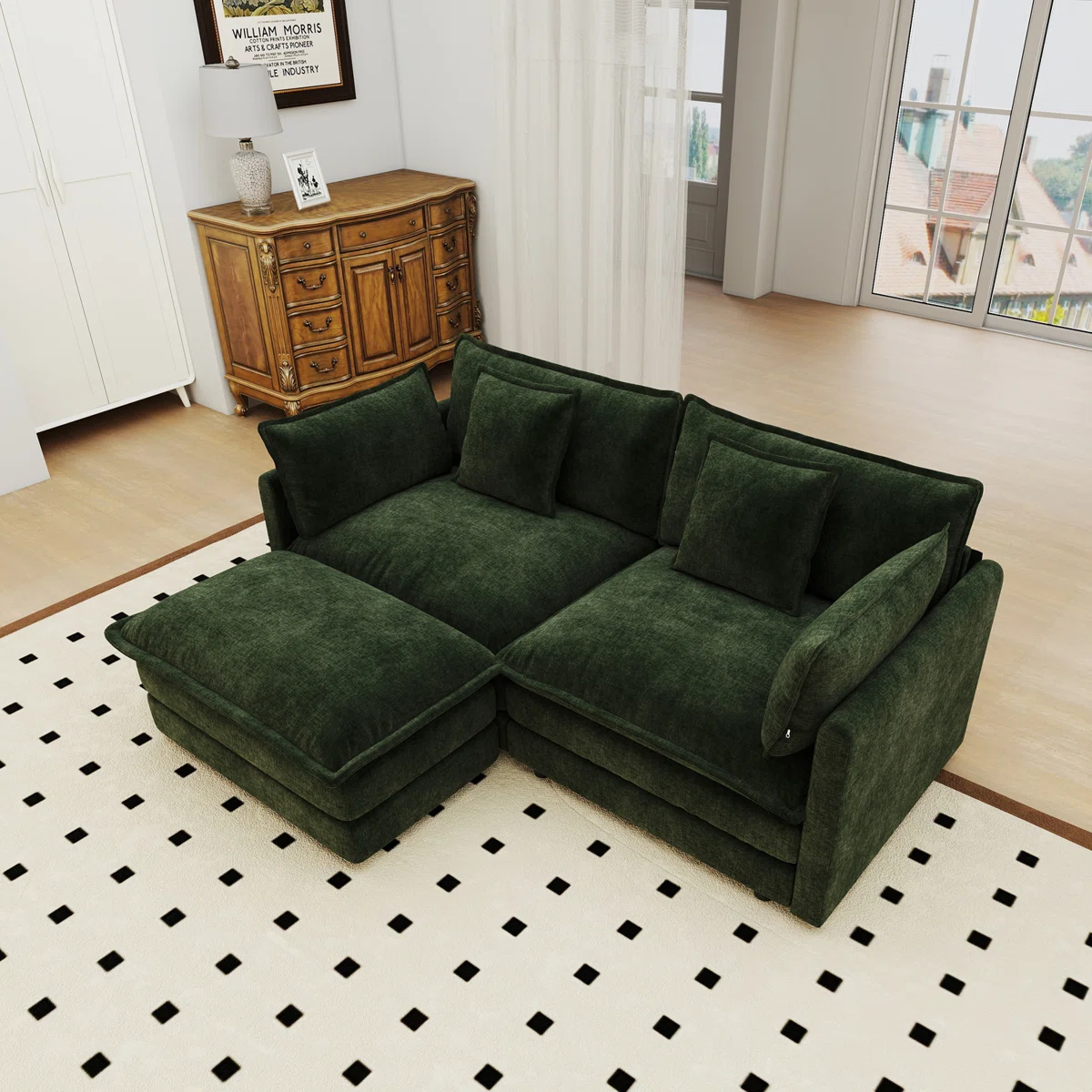 Sofa with Ottoman – Model A350
