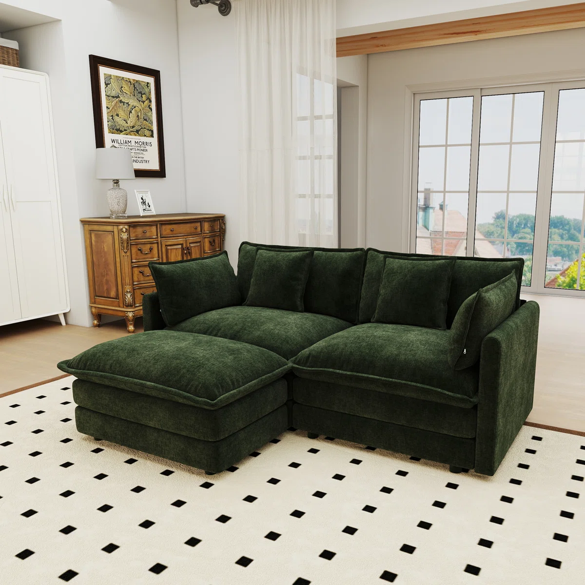 Sofa with Ottoman – Model A350