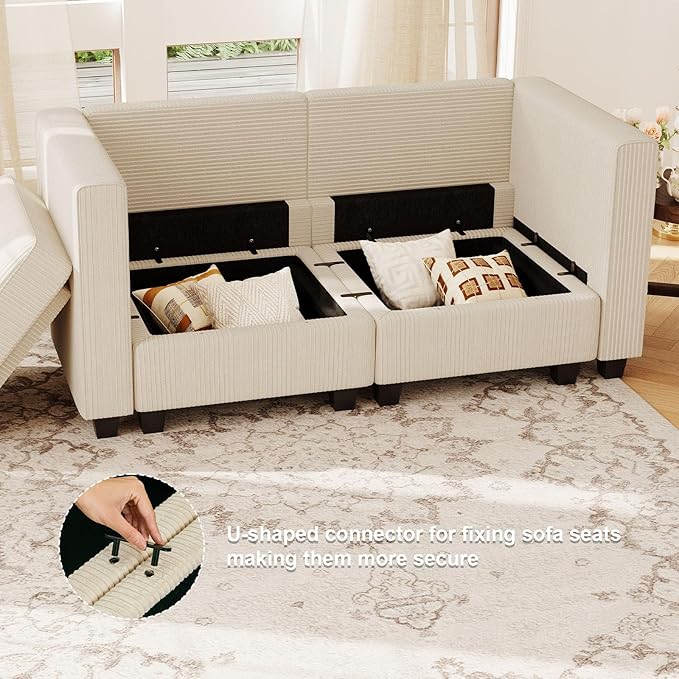 Corduroy Modular Sofa – Model A346
