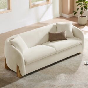 Curved Chenille Sofa – Model A352