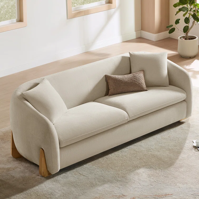 Curved Chenille Sofa – Model A352