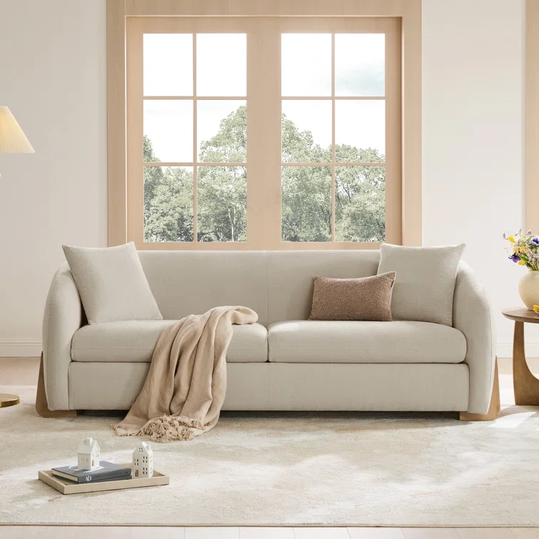 Curved Chenille Sofa – Model A352
