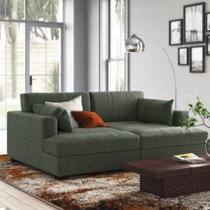 Modular Corduroy Sleeper Sofa – Model A358