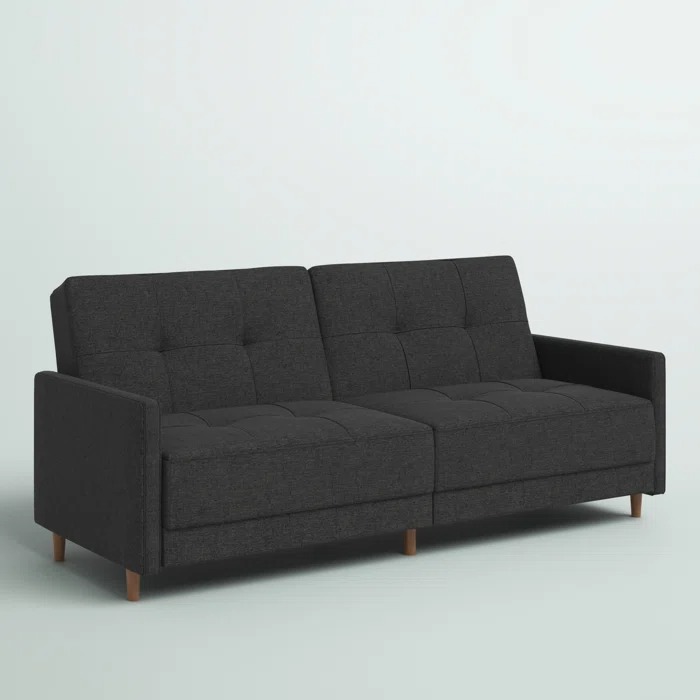 BesnardTwin76UpholsteredCushionedConvertibleSofa - Convertible Futon Sofa Bed - Model A360
