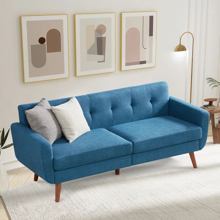 Minimalist Linen Sofa – Model A366