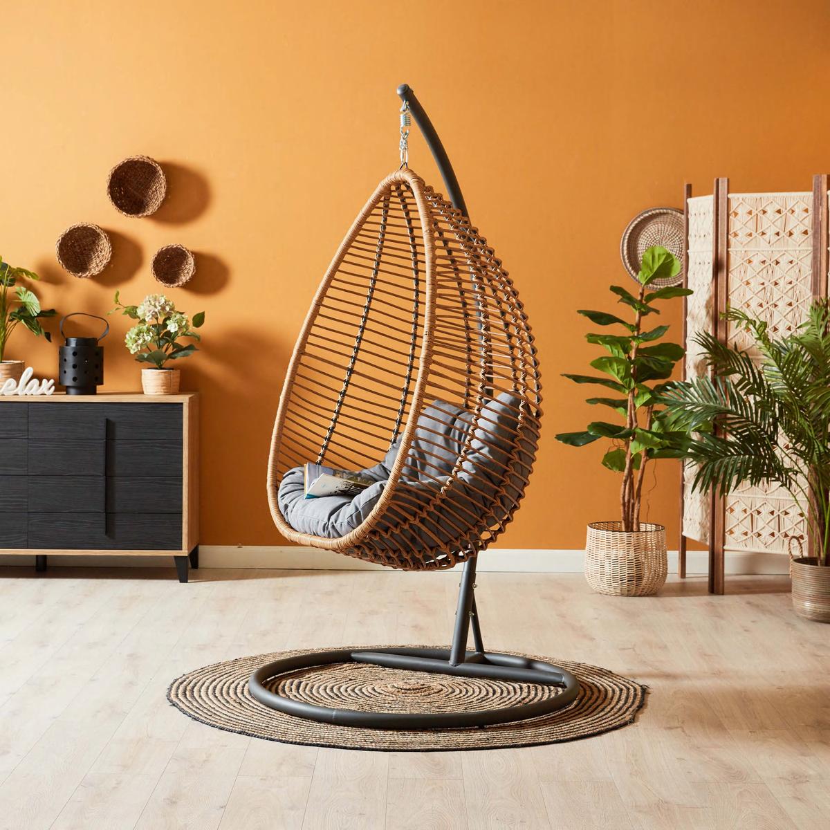 NU151 qnxws5 - Rattan Swing Chair – Model A209