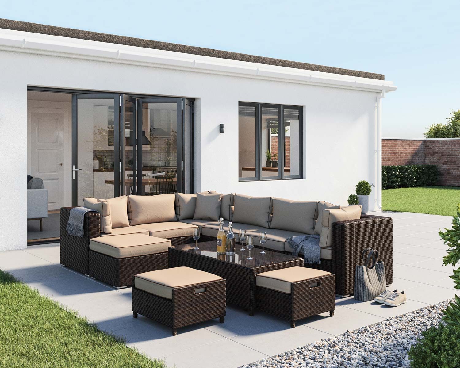 NU210 ajuvd4 - Outdoor Rattan Seating Set -Model A267