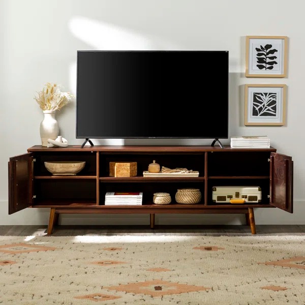 Griffing70 SolidWood2 DoorTVStandforTVsupto75  - Griffing – Model A571