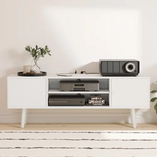 JakerraTVStandwithPowerOutletsandAdjustableShelf - Jakerra – Model A597