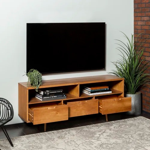 Sadie58 SolidWood3 DrawerTVStandforTVsupto65  - Sadie – Model A580