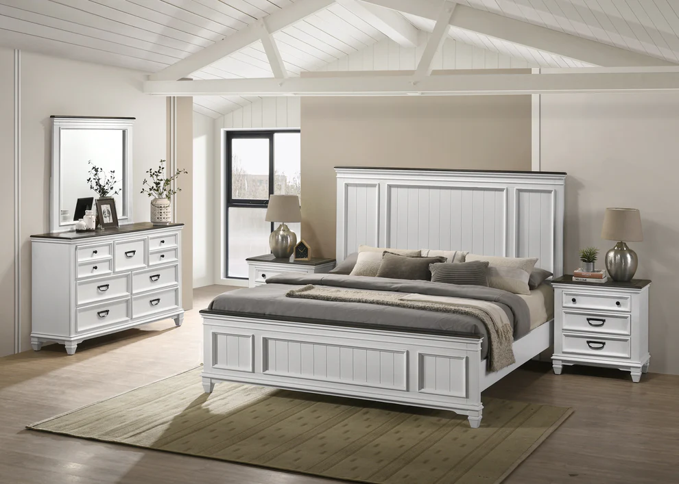 Clelane Wood Bedroom Set With Lap Panel King Bed – Model A763