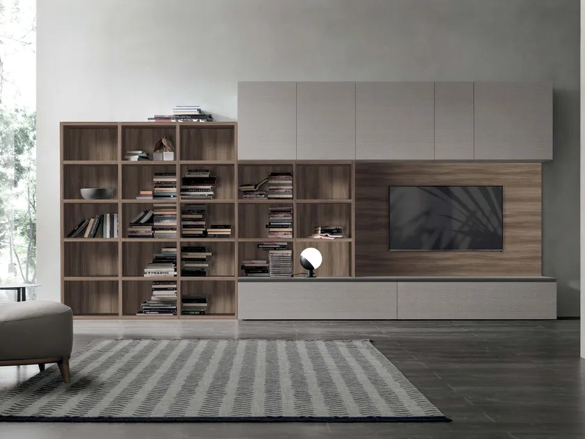 Freestanding Wooden TV Wall System – A778