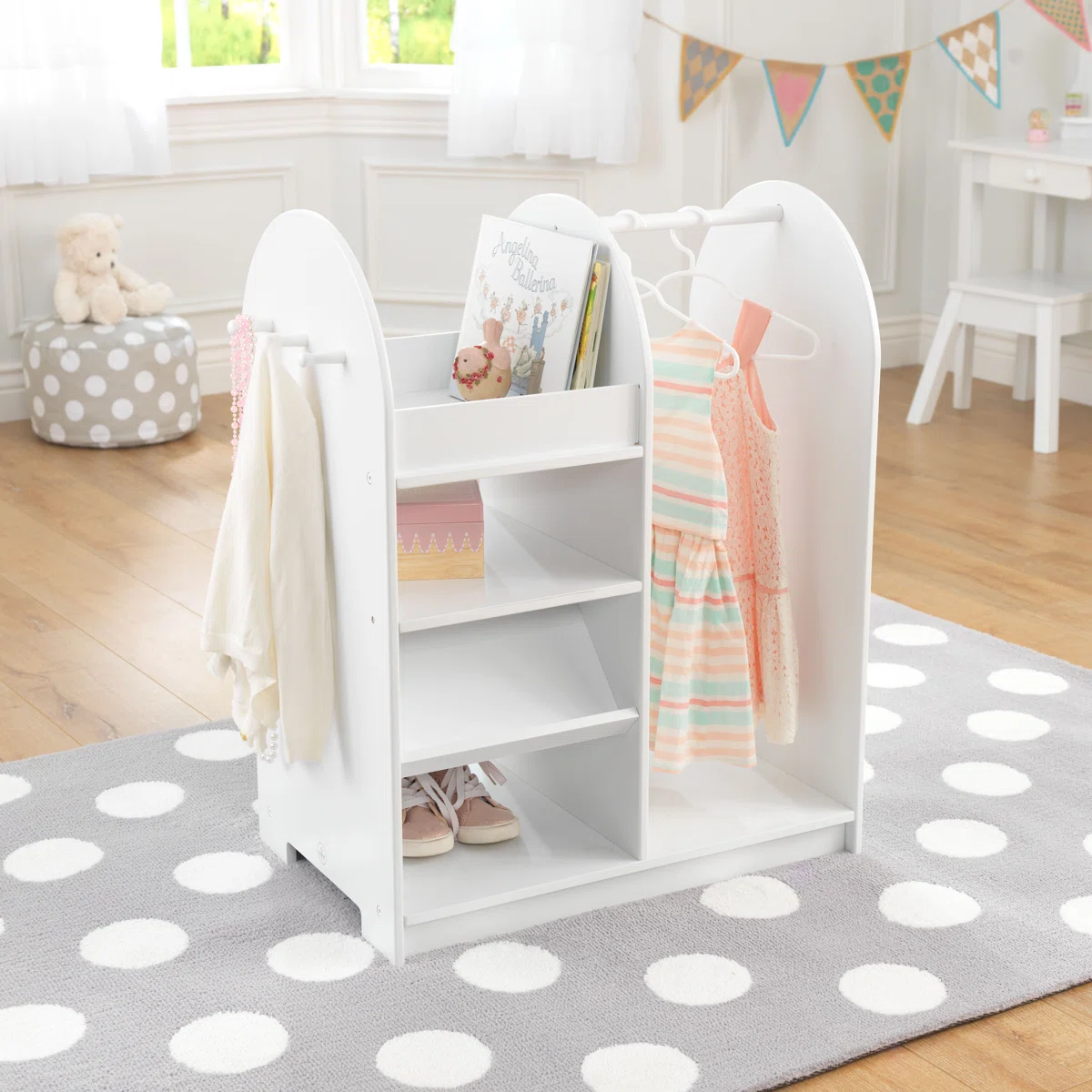 Wide Kids Armoire with Mirror _ Model A872