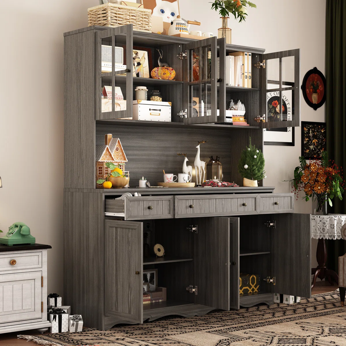 8-Door 3-Drawer Storage Cabinet – Model A913