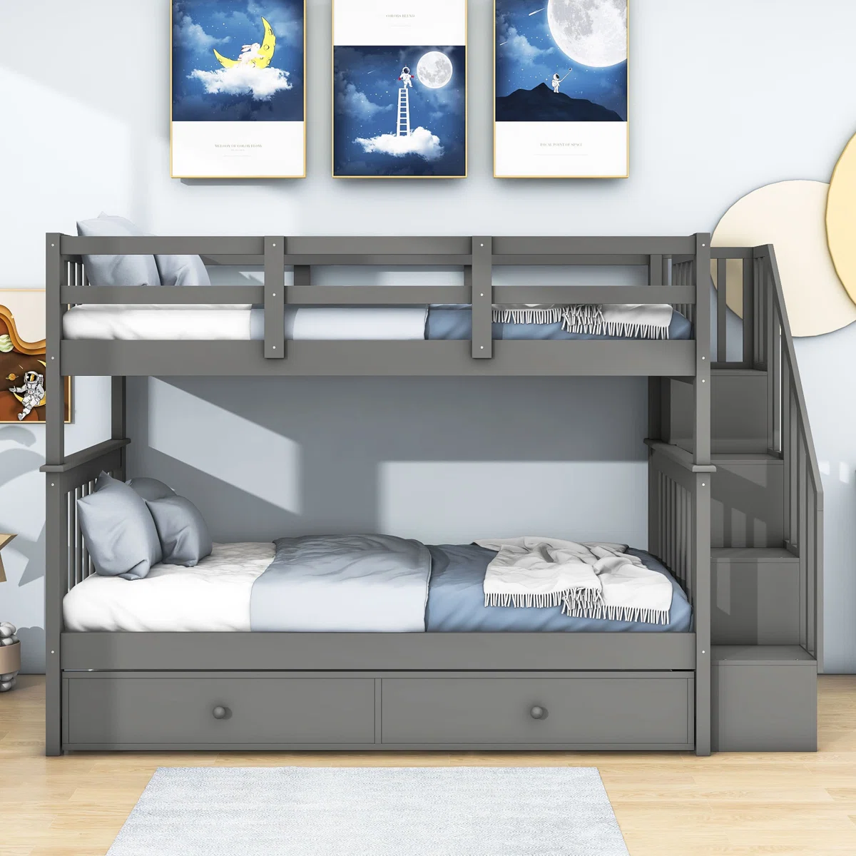 Abie Twin over Twin Bunk Bed – Model A855