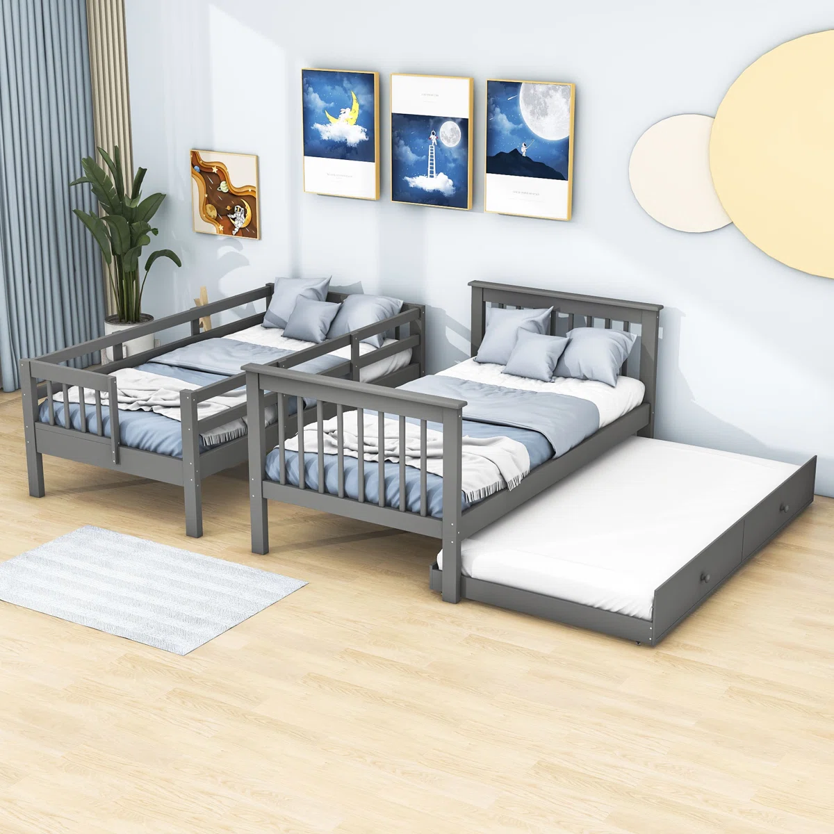 Abie Twin over Twin Bunk Bed – Model A855