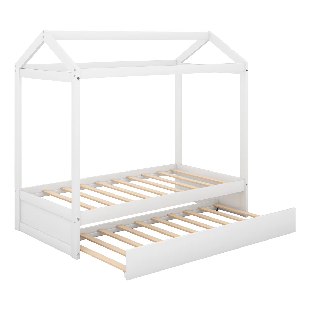 Twin Solid Wood Canopy Bed – Model A830